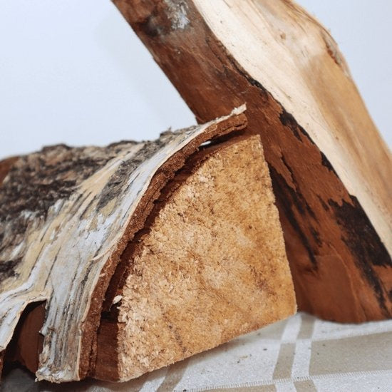 Berken haardhout – 4 XXL pallets van 2,0 m³ – Ovengedroogd – Direct stookklaar