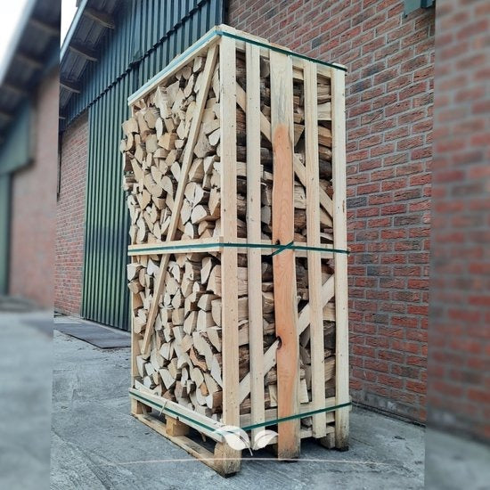 Essen Haardhout | 2 Grote Pallets 1,8 m³ Strak Gestapeld